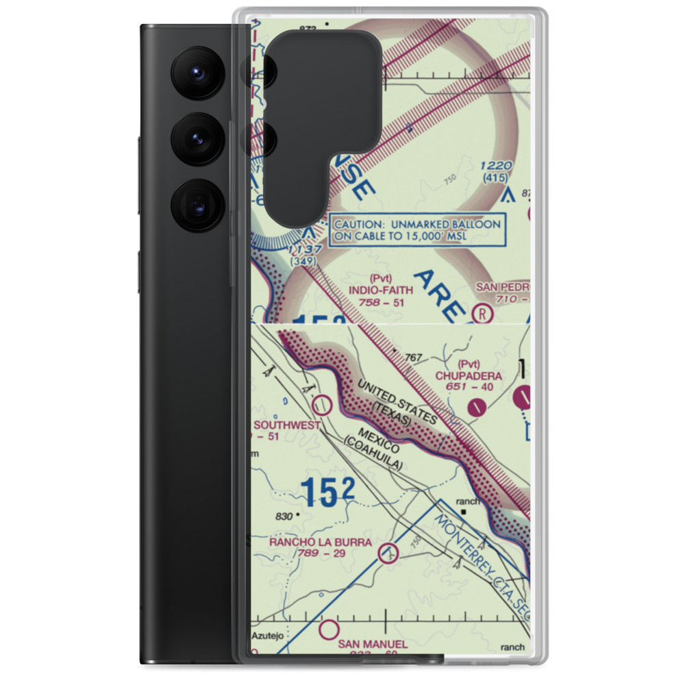 Indio-Faith Airport (2XS2) VFR Sectional Samsung Case Samsung Galaxy S22 Ultra model shown