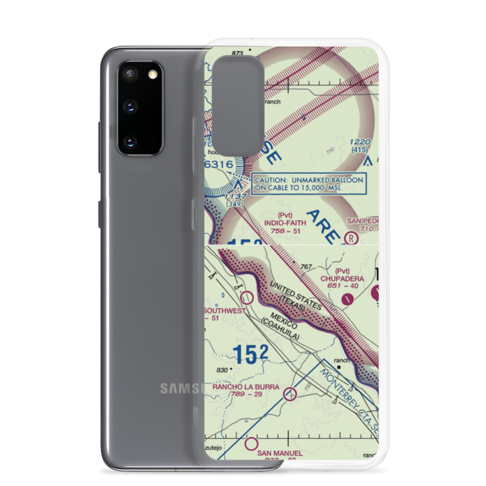 Indio-Faith Airport (2XS2) VFR Sectional Samsung Case Samsung Galaxy S20 model shown