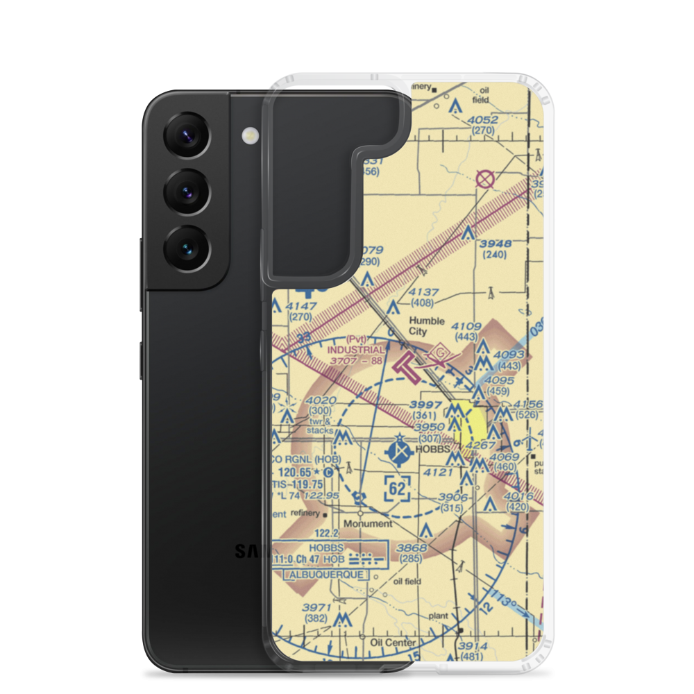 Industrial Airpark (HBB) VFR Sectional Samsung Case Samsung Galaxy S22 model shown