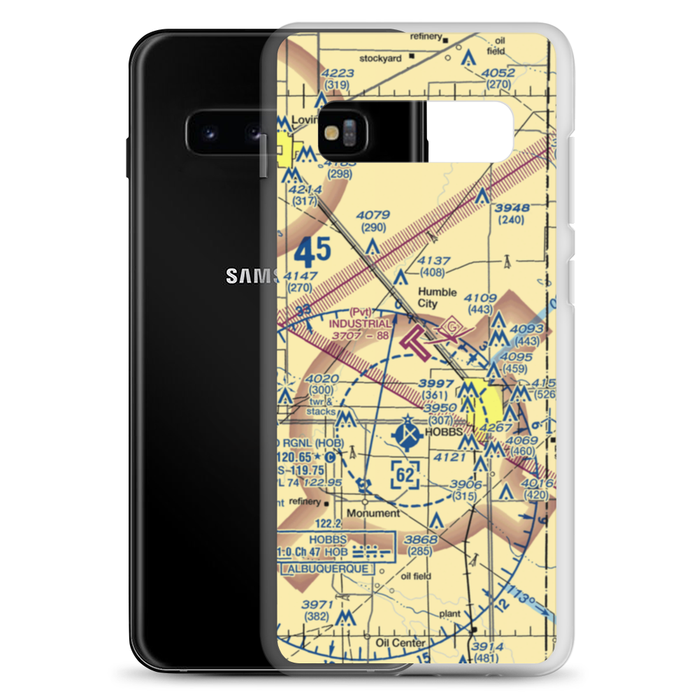 Industrial Airpark (HBB) VFR Sectional Samsung Case Samsung Galaxy S10+ model shown