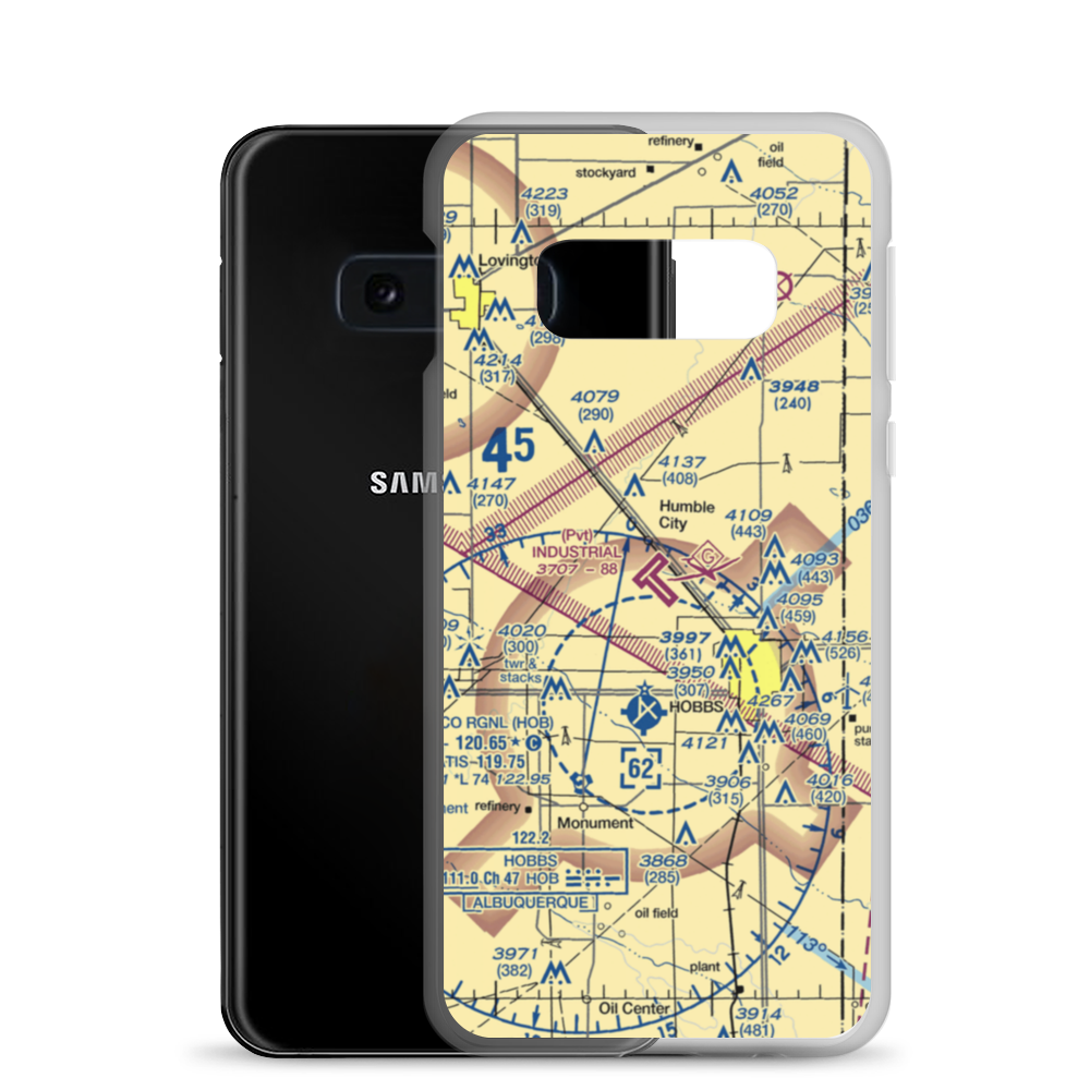 Industrial Airpark (HBB) VFR Sectional Samsung Case Samsung Galaxy S10e model shown