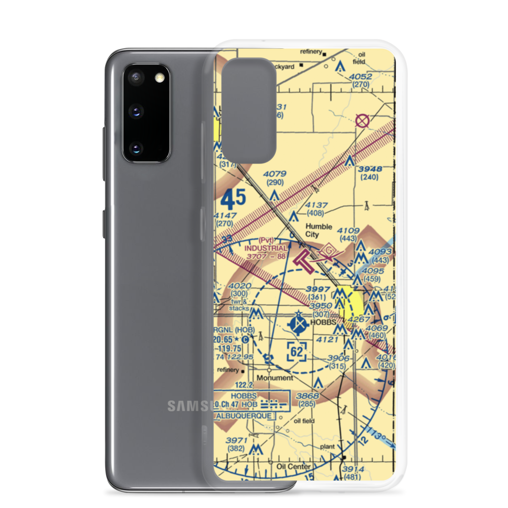 Industrial Airpark (HBB) VFR Sectional Samsung Case Samsung Galaxy S20 model shown