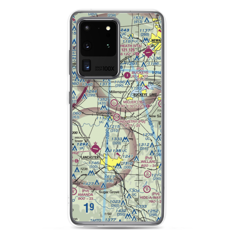 Industry Air Park (38OH) VFR Sectional Samsung Case Samsung Galaxy S20 Ultra model shown