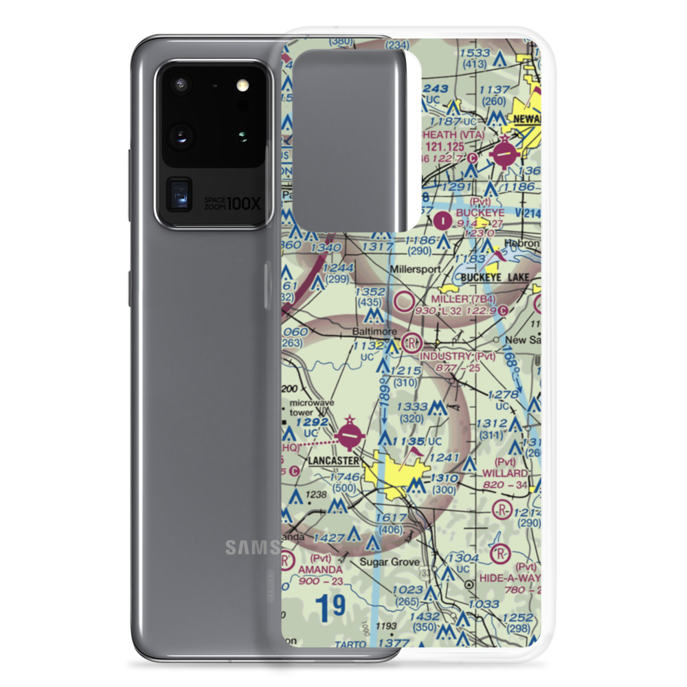 Industry Air Park (38OH) VFR Sectional Samsung Case Samsung Galaxy S20 Ultra model shown