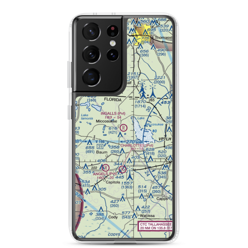 Ingalls Field (FL12) VFR Sectional Samsung Case Samsung Galaxy S21 Ultra model shown