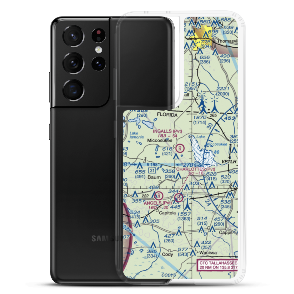 Ingalls Field (FL12) VFR Sectional Samsung Case Samsung Galaxy S21 Ultra model shown