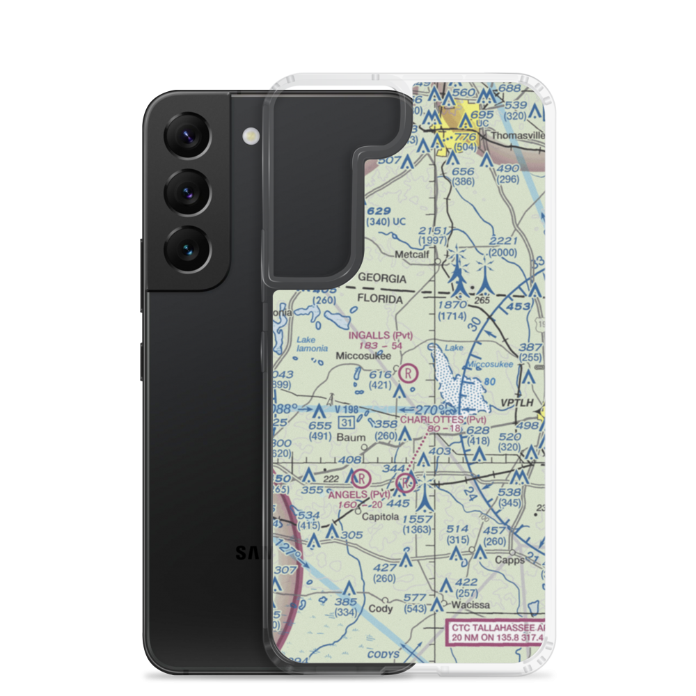 Ingalls Field (FL12) VFR Sectional Samsung Case Samsung Galaxy S22 model shown