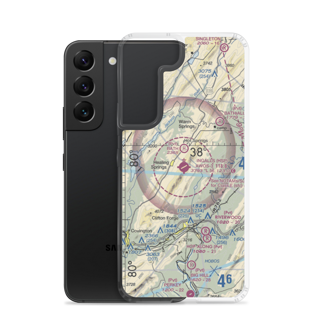 Ingalls Field (HSP) VFR Sectional Samsung Case Samsung Galaxy S22 model shown