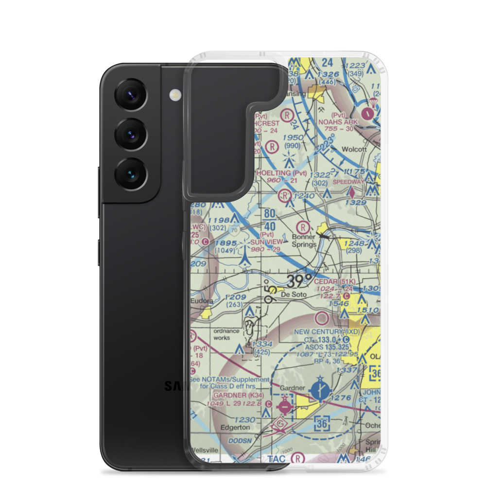 Ingels Aerodrome (4KS2) VFR Sectional Samsung Case Samsung Galaxy S22 model shown