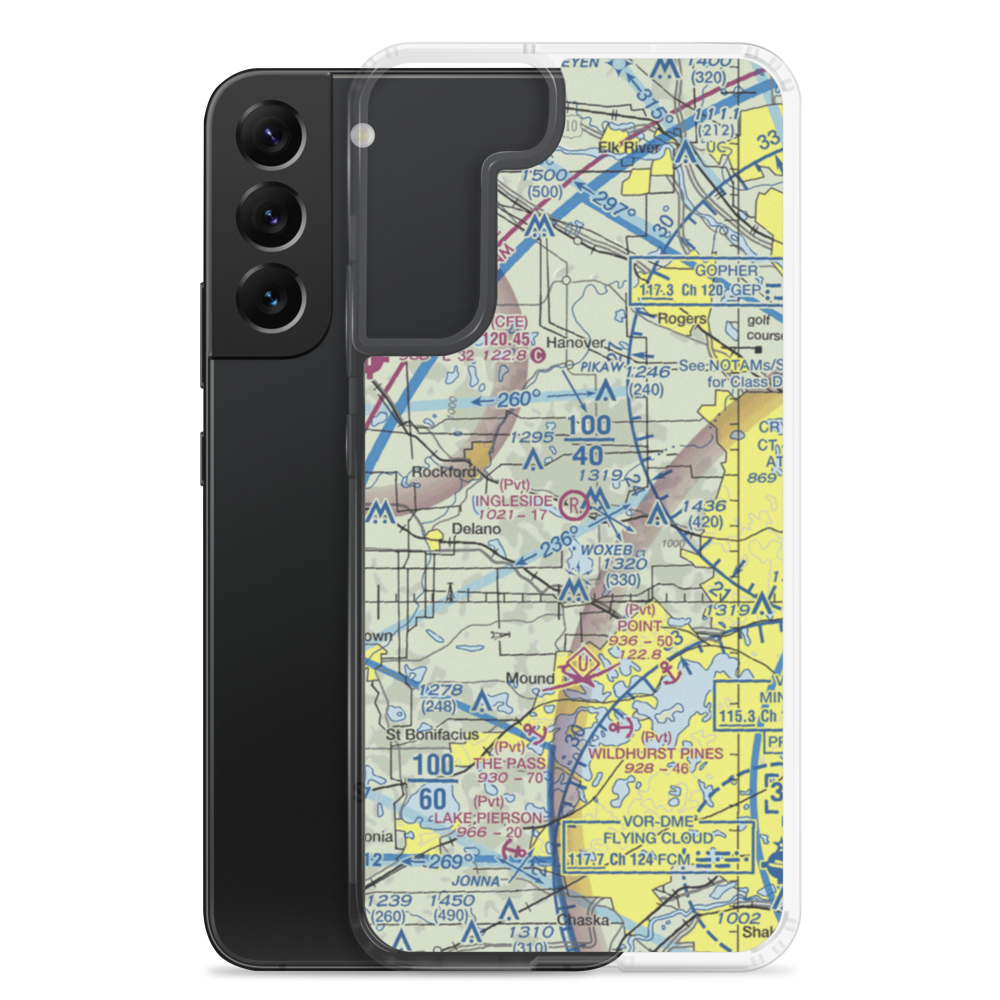 Ingleside Airport (MN66) VFR Sectional Samsung Case Samsung Galaxy S22 Plus model shown