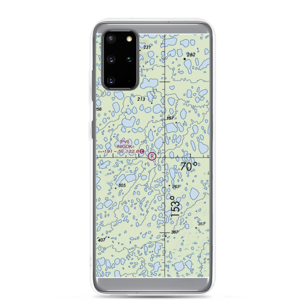 Inigok Airport (4AK1) VFR Sectional Samsung Case Samsung Galaxy S20 Plus model shown