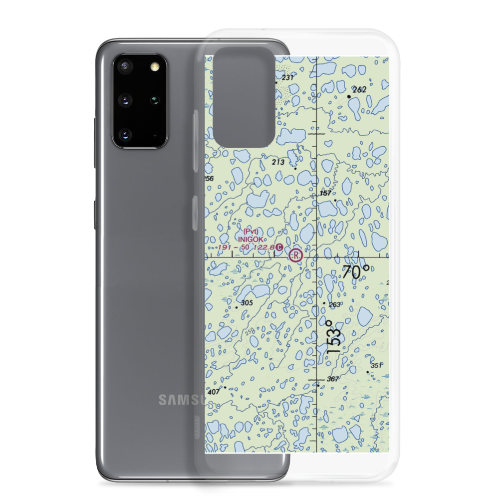 Inigok Airport (4AK1) VFR Sectional Samsung Case Samsung Galaxy S20 Plus model shown