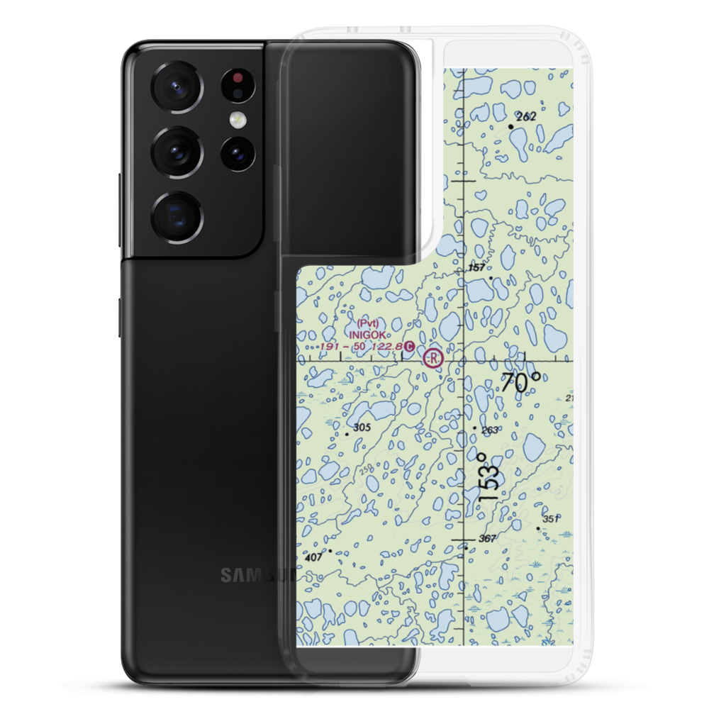 Inigok Airport (4AK1) VFR Sectional Samsung Case Samsung Galaxy S21 Ultra model shown