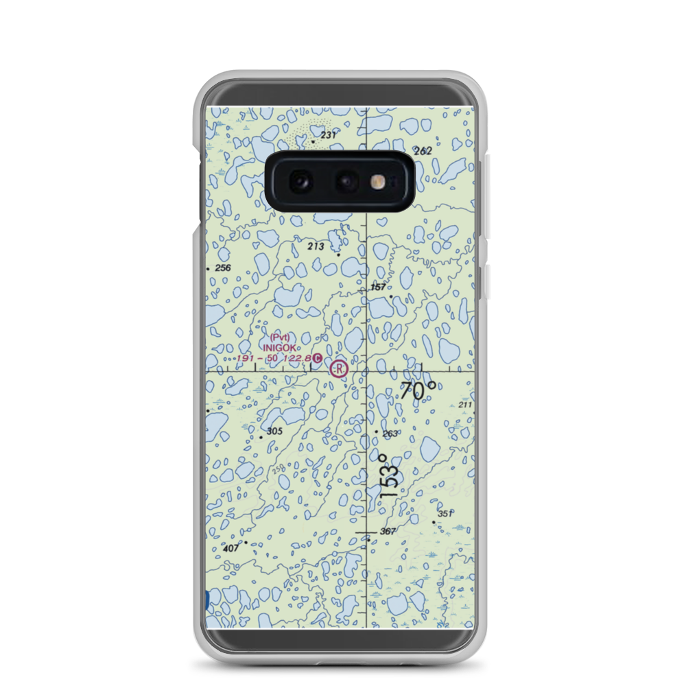 Inigok Airport (4AK1) VFR Sectional Samsung Case Samsung Galaxy S10e model shown