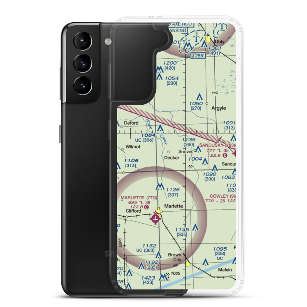 Innes Acres Airport (3MI5) VFR Sectional Samsung Case Samsung Galaxy S21 Plus model shown