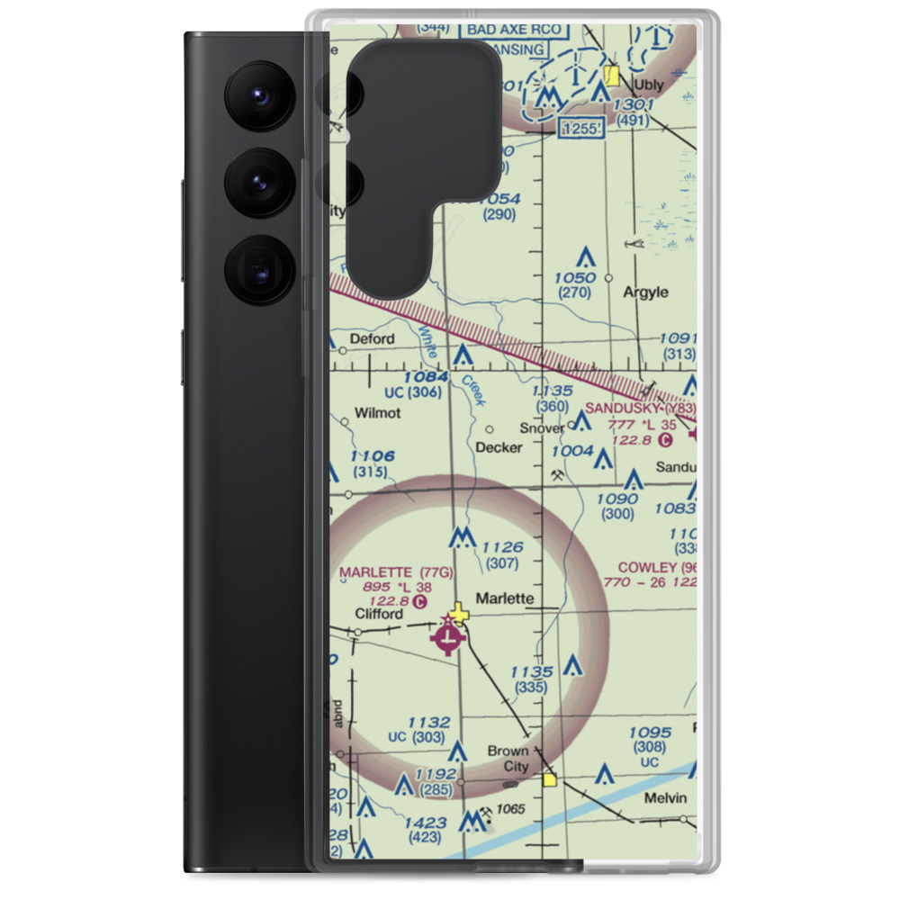Innes Acres Airport (3MI5) VFR Sectional Samsung Case Samsung Galaxy S22 Ultra model shown