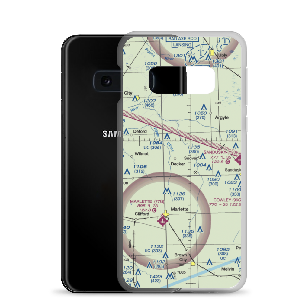 Innes Acres Airport (3MI5) VFR Sectional Samsung Case Samsung Galaxy S10e model shown
