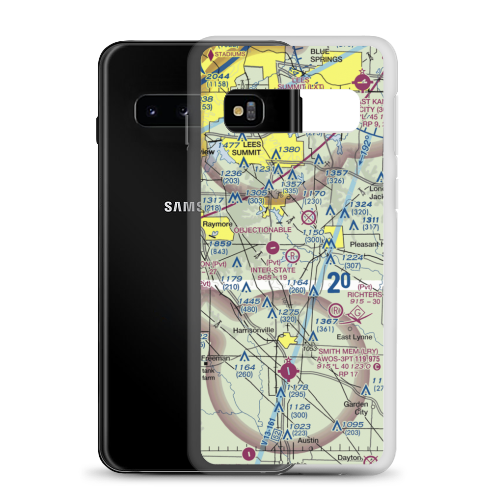 Inter-State Airport (MO29) VFR Sectional Samsung Case Samsung Galaxy S10 model shown