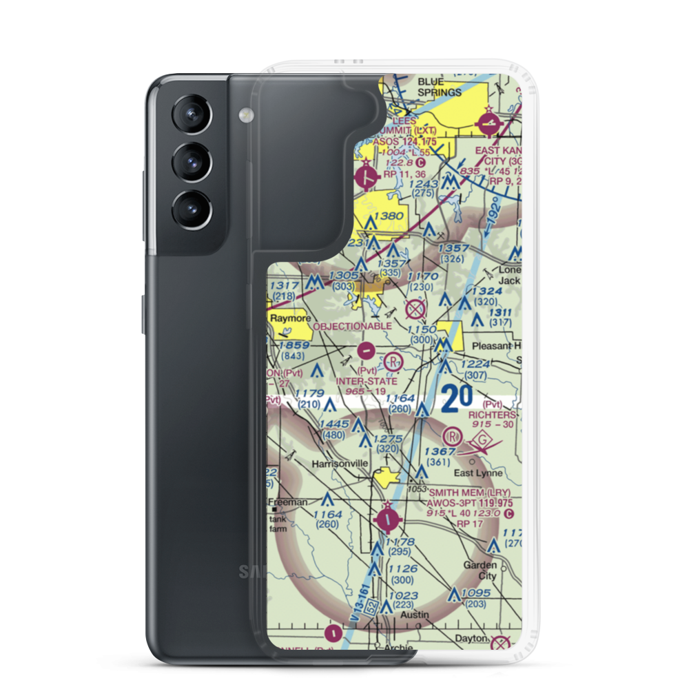 Inter-State Airport (MO29) VFR Sectional Samsung Case Samsung Galaxy S21 model shown