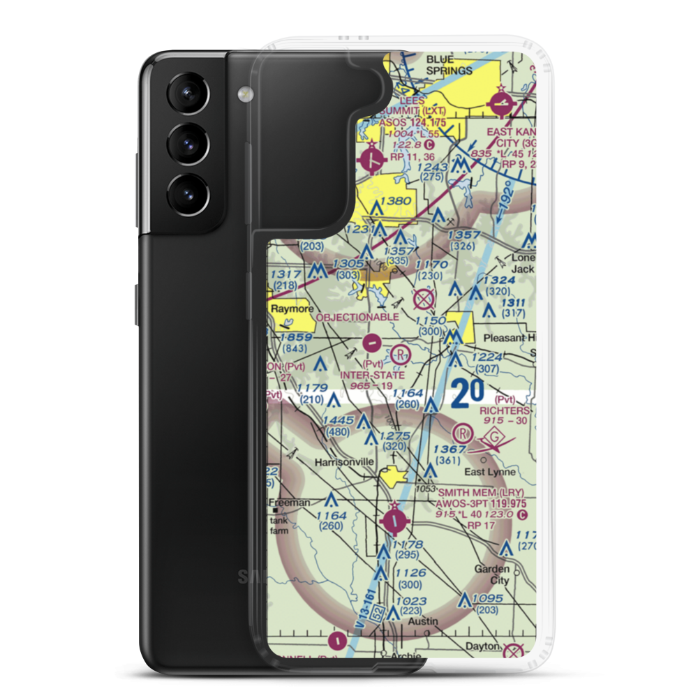 Inter-State Airport (MO29) VFR Sectional Samsung Case Samsung Galaxy S21 Plus model shown