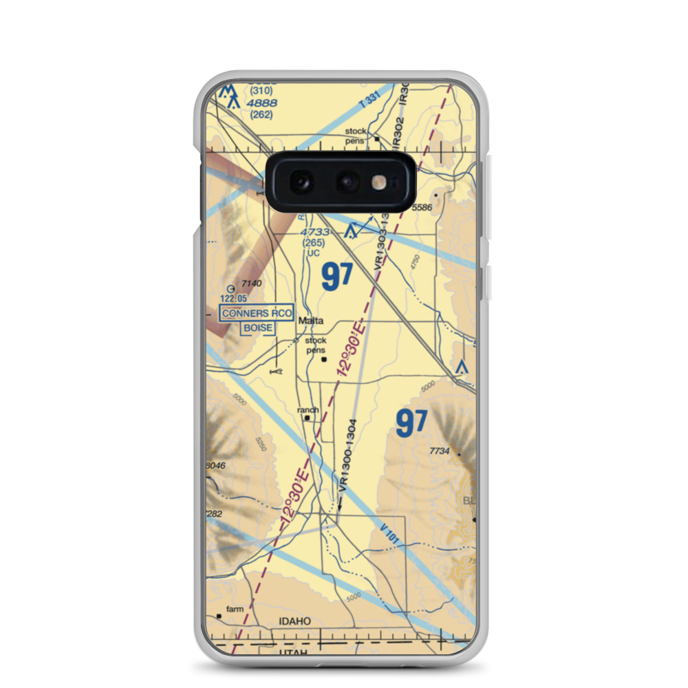 Interstate Airport (07ID) VFR Sectional Samsung Case Samsung Galaxy S10e model shown