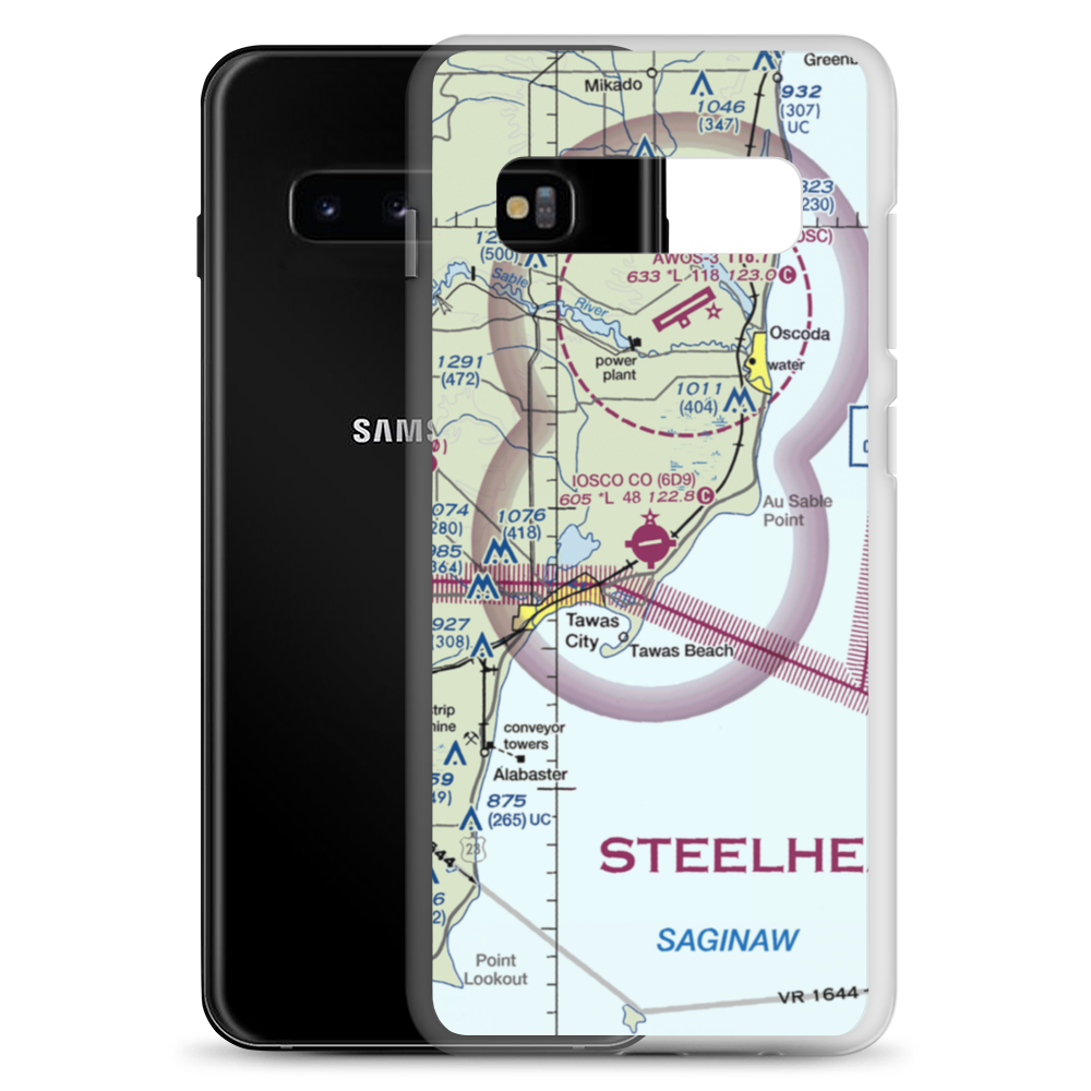 Iosco County Airport (6D9) VFR Sectional Samsung Case Samsung Galaxy S10+ model shown