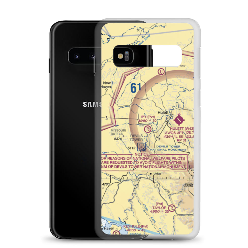 Ipy Ranch Airport (WY14) VFR Sectional Samsung Case Samsung Galaxy S10 model shown