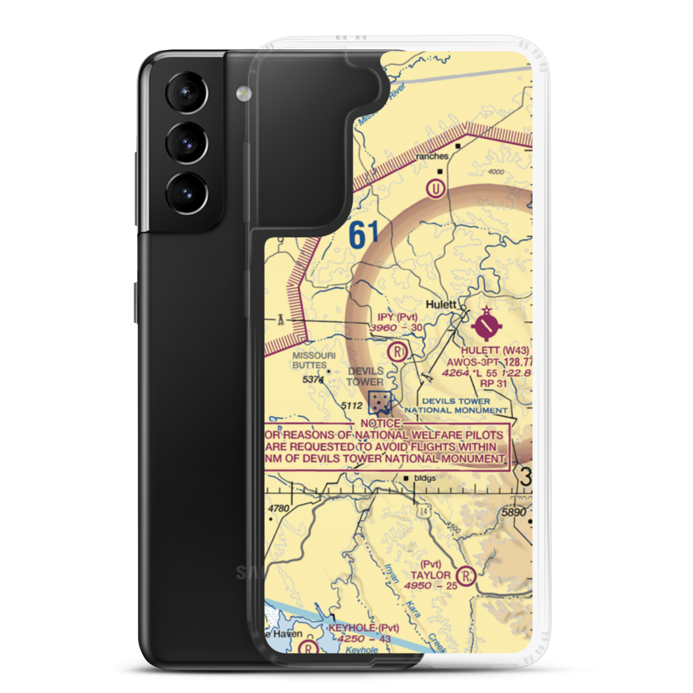 Ipy Ranch Airport (WY14) VFR Sectional Samsung Case Samsung Galaxy S21 Plus model shown