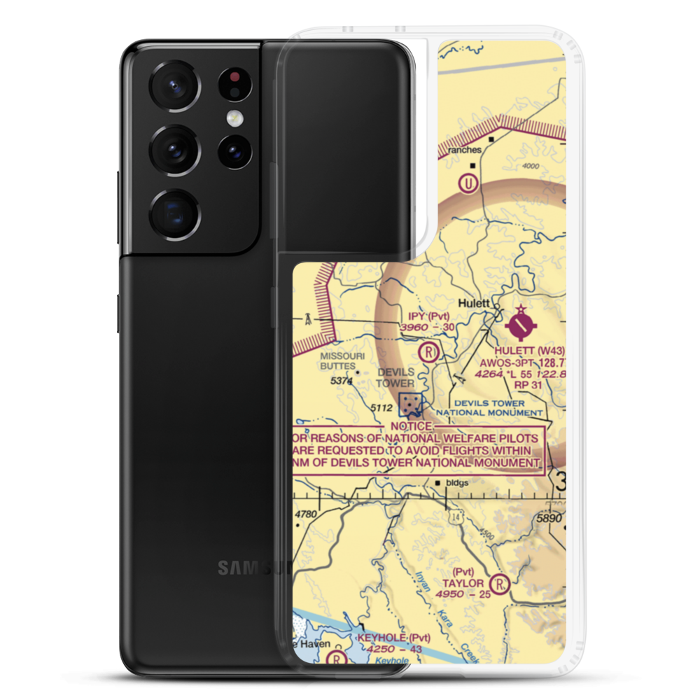 Ipy Ranch Airport (WY14) VFR Sectional Samsung Case Samsung Galaxy S21 Ultra model shown