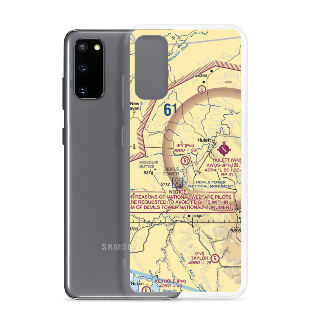 Ipy Ranch Airport (WY14) VFR Sectional Samsung Case Samsung Galaxy S20 model shown