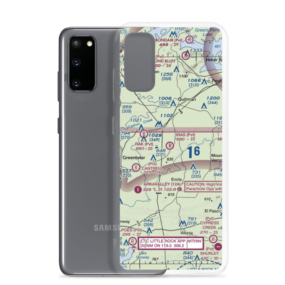 Ira's Airstrip (52AR) VFR Sectional Samsung Case Samsung Galaxy S20 model shown