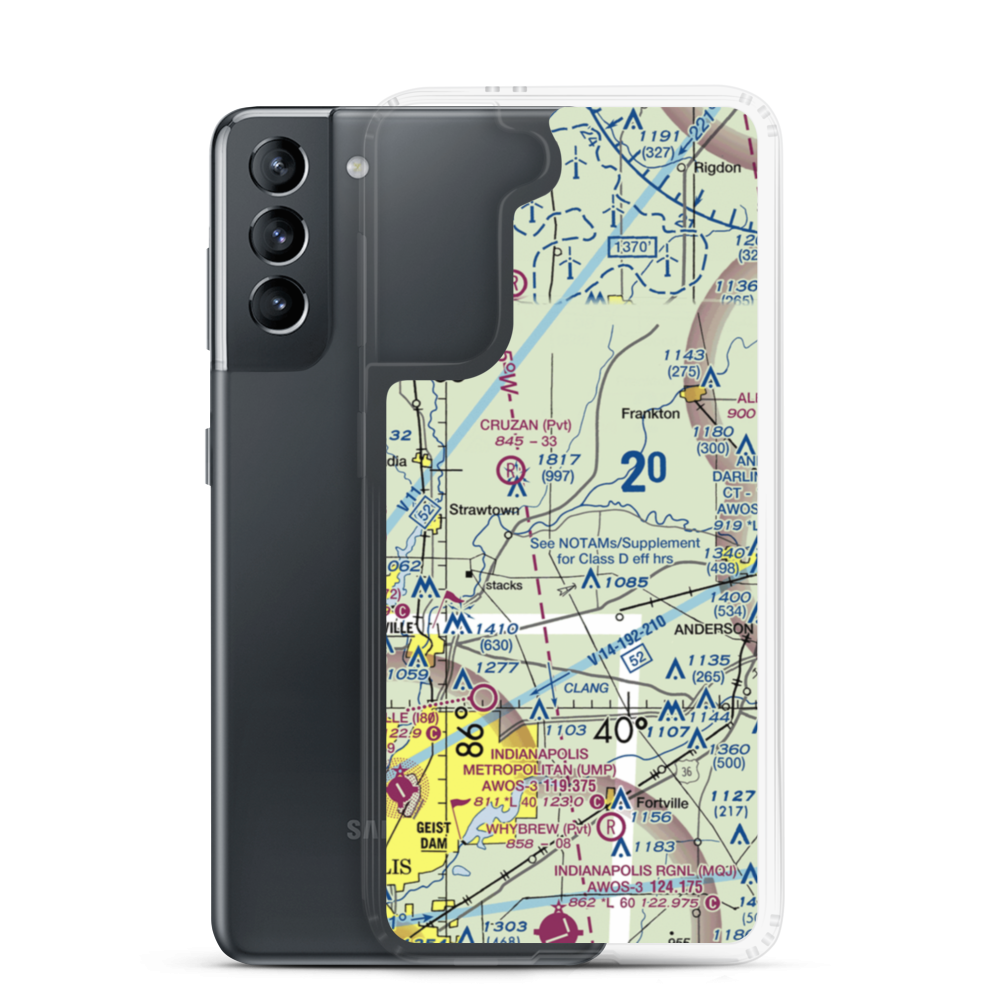 Irion Airport (II94) VFR Sectional Samsung Case Samsung Galaxy S21 model shown