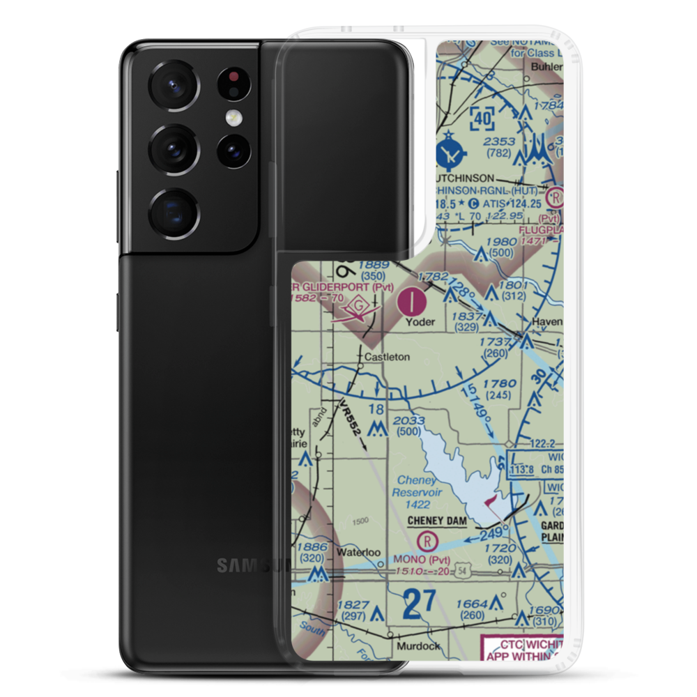 Irish Creek Airfield (SN51) VFR Sectional Samsung Case Samsung Galaxy S21 Ultra model shown