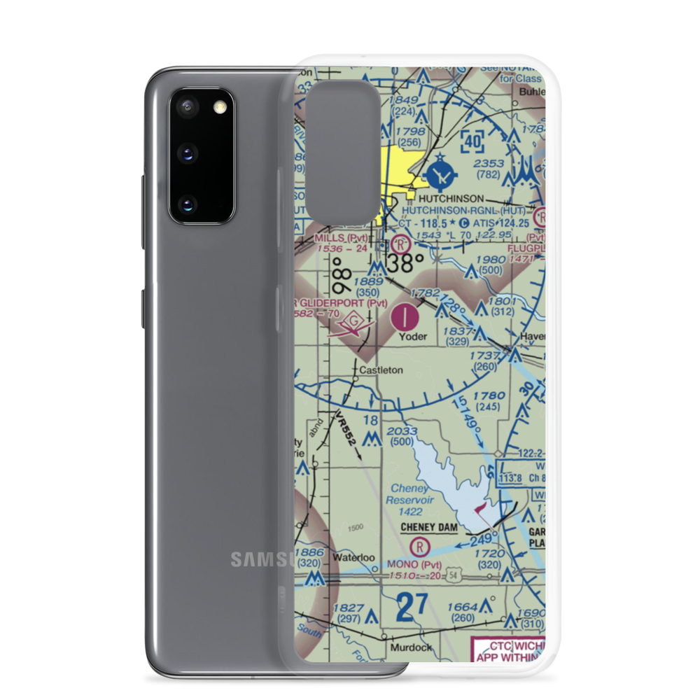 Irish Creek Airfield (SN51) VFR Sectional Samsung Case Samsung Galaxy S20 model shown