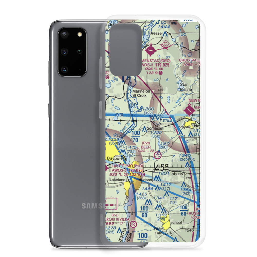 Irlbeck Airport (24WI) VFR Sectional Samsung Case Samsung Galaxy S20 Plus model shown
