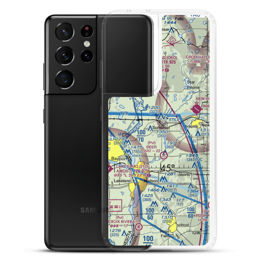 Irlbeck Airport (24WI) VFR Sectional Samsung Case Samsung Galaxy S21 Ultra model shown