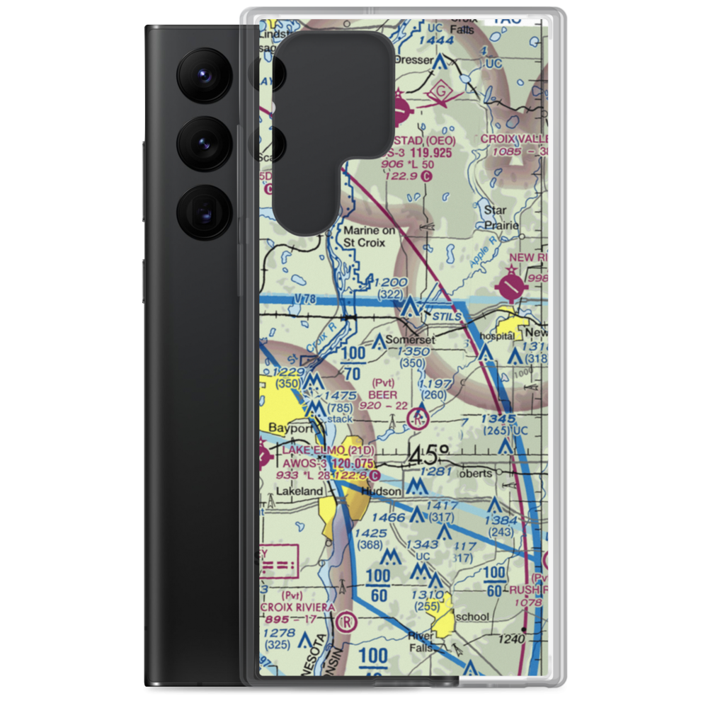 Irlbeck Airport (24WI) VFR Sectional Samsung Case Samsung Galaxy S22 Ultra model shown