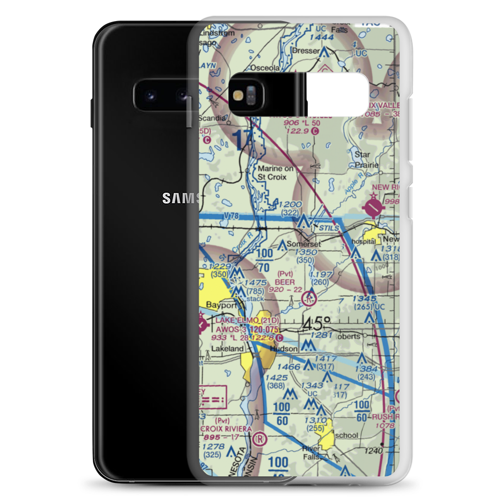 Irlbeck Airport (24WI) VFR Sectional Samsung Case Samsung Galaxy S10+ model shown