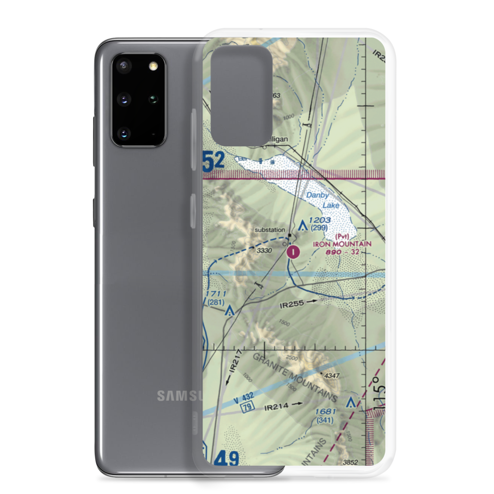 Iron Mountain Pumping Plant Airport (72CL) VFR Sectional Samsung Case Samsung Galaxy S20 Plus model shown