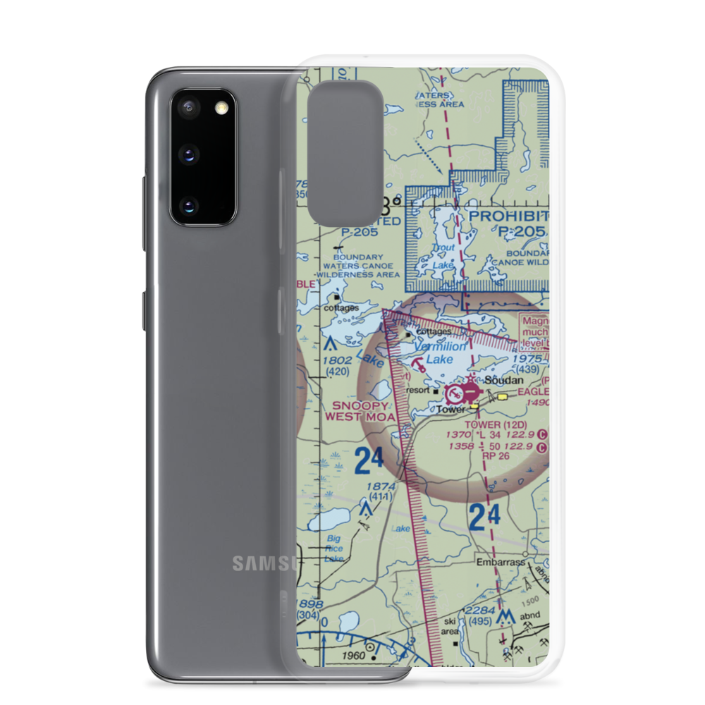 Irons Point Seaplane Base (MY38) VFR Sectional Samsung Case Samsung Galaxy S20 model shown