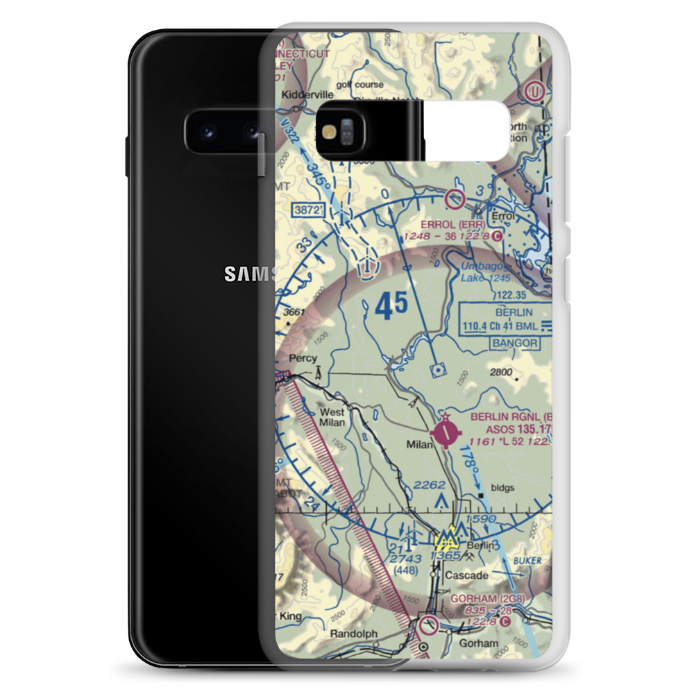 Iroquois Landing Seaplane Base (02NH) VFR Sectional Samsung Case Samsung Galaxy S10+ model shown