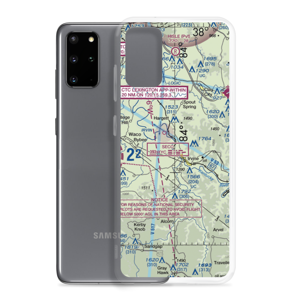 Irvine Airport (E17) VFR Sectional Samsung Case Samsung Galaxy S20 Plus model shown