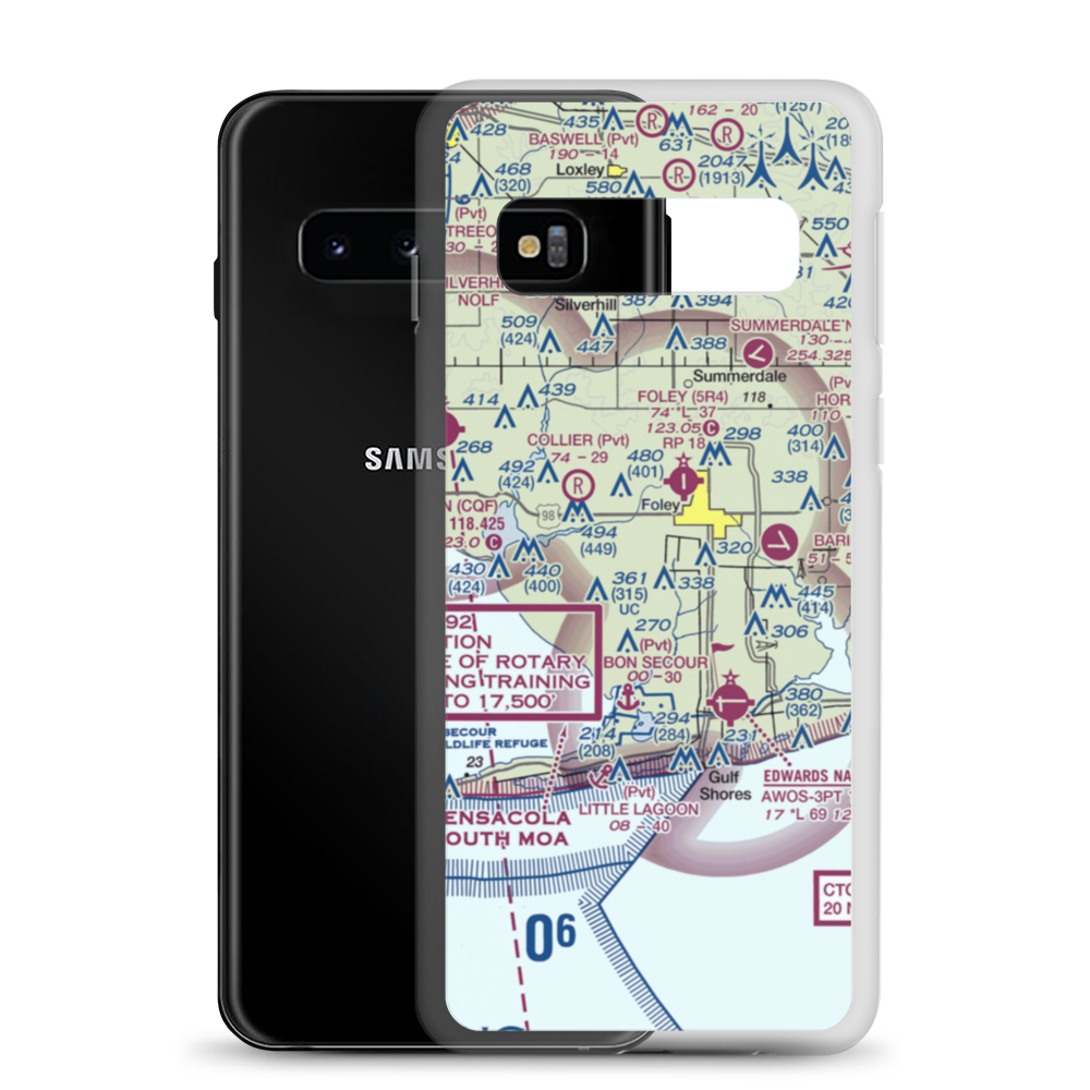 Irwin Farms Airport (4AL2) VFR Sectional Samsung Case Samsung Galaxy S10 model shown