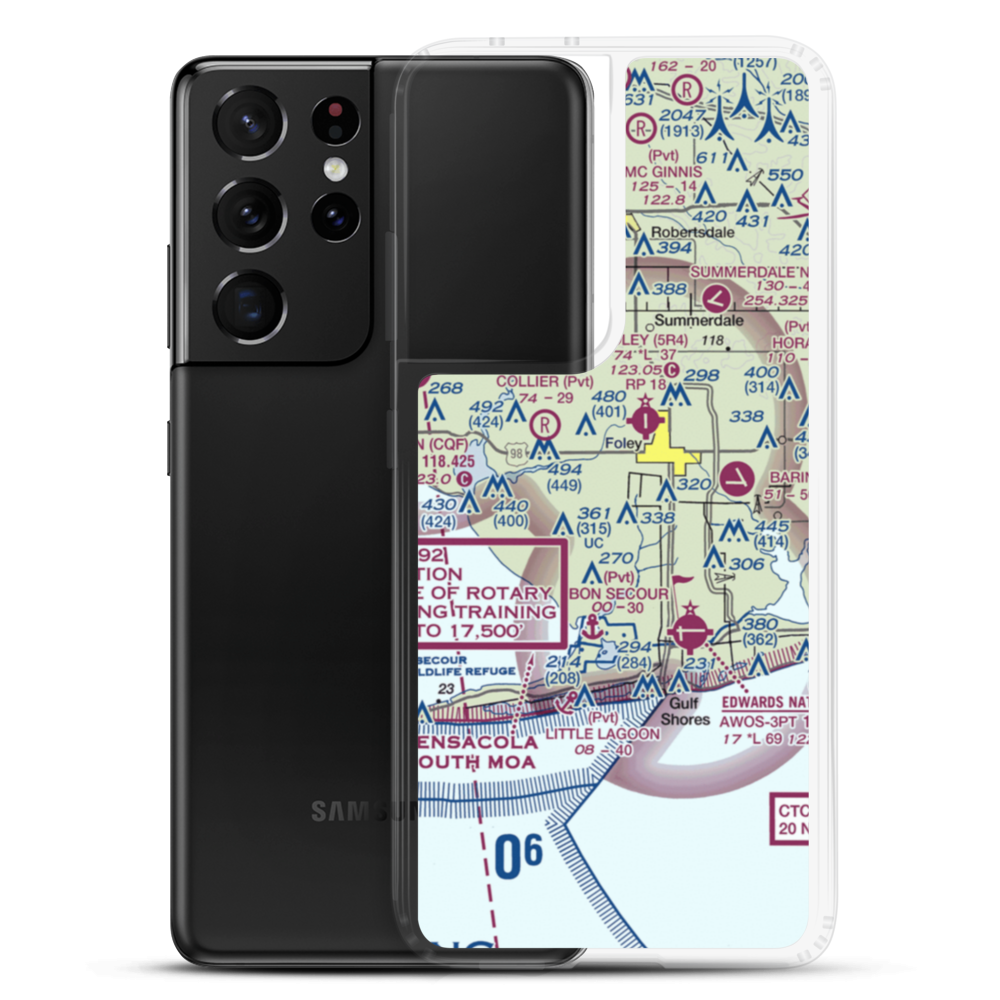 Irwin Farms Airport (4AL2) VFR Sectional Samsung Case Samsung Galaxy S21 Ultra model shown