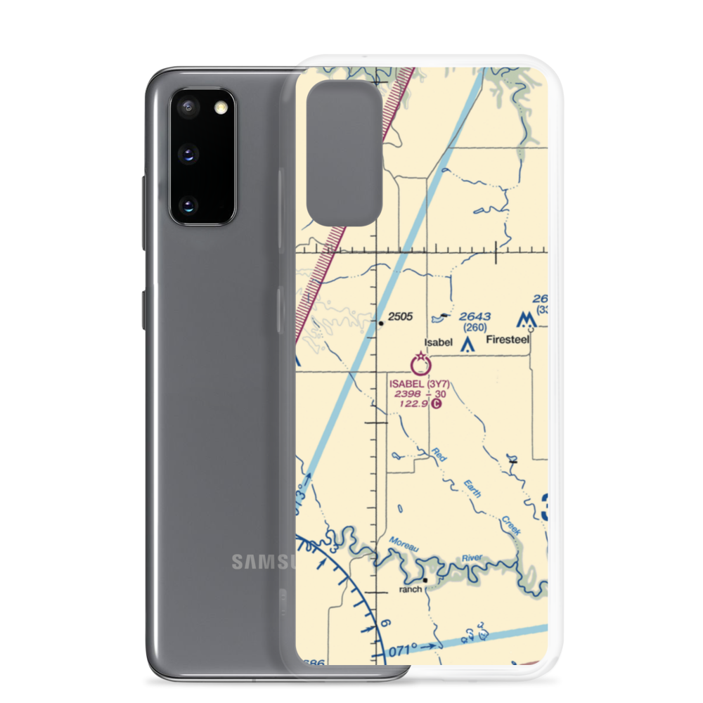 Isabel Municipal Airport (3Y7) VFR Sectional Samsung Case Samsung Galaxy S20 model shown