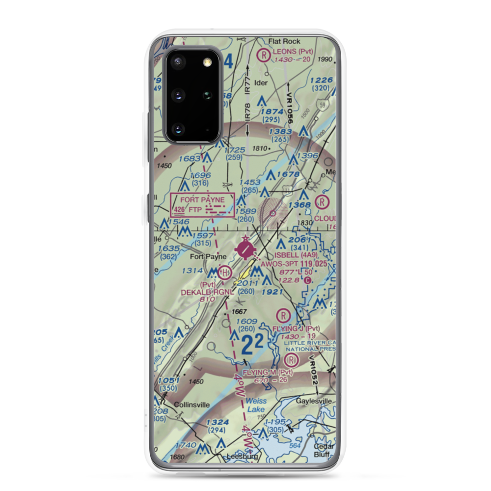 Isbell Field (4A9) VFR Sectional Samsung Case Samsung Galaxy S20 Plus model shown