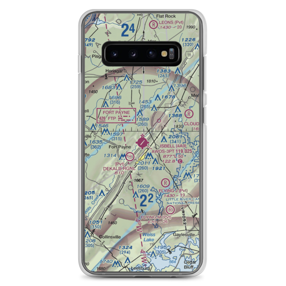Isbell Field (4A9) VFR Sectional Samsung Case Samsung Galaxy S10+ model shown