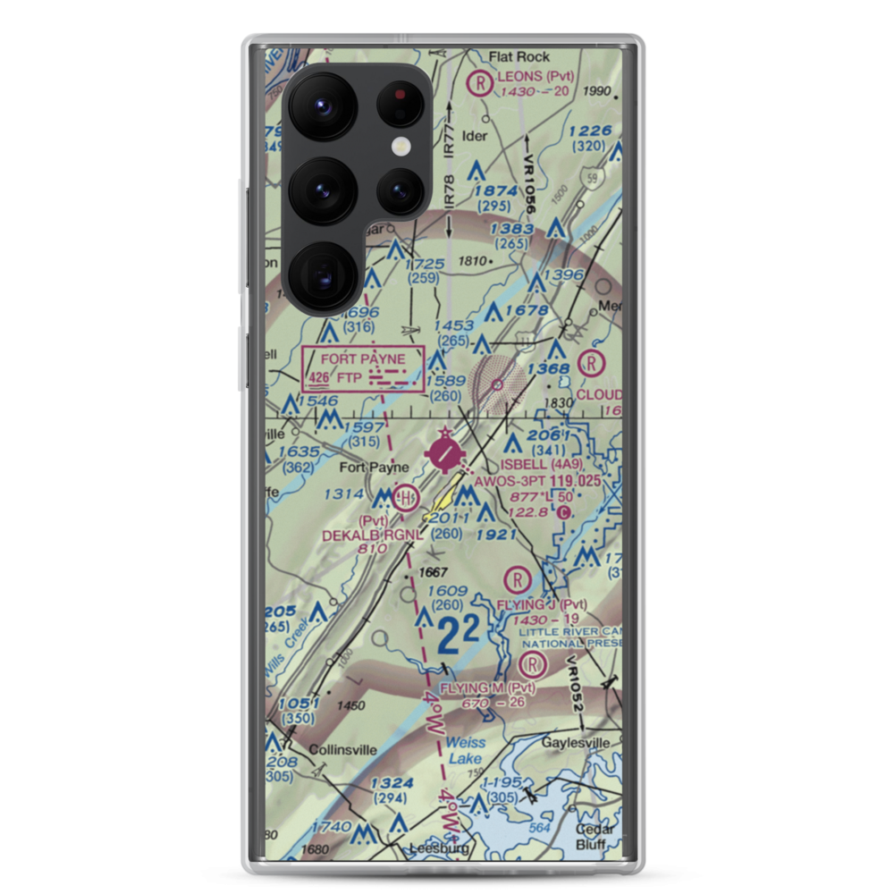 Isbell Field (4A9) VFR Sectional Samsung Case Samsung Galaxy S22 Ultra model shown