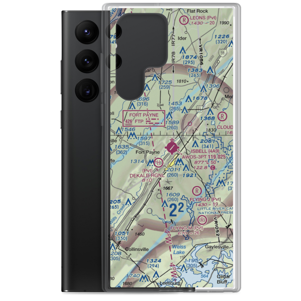 Isbell Field (4A9) VFR Sectional Samsung Case Samsung Galaxy S22 Ultra model shown