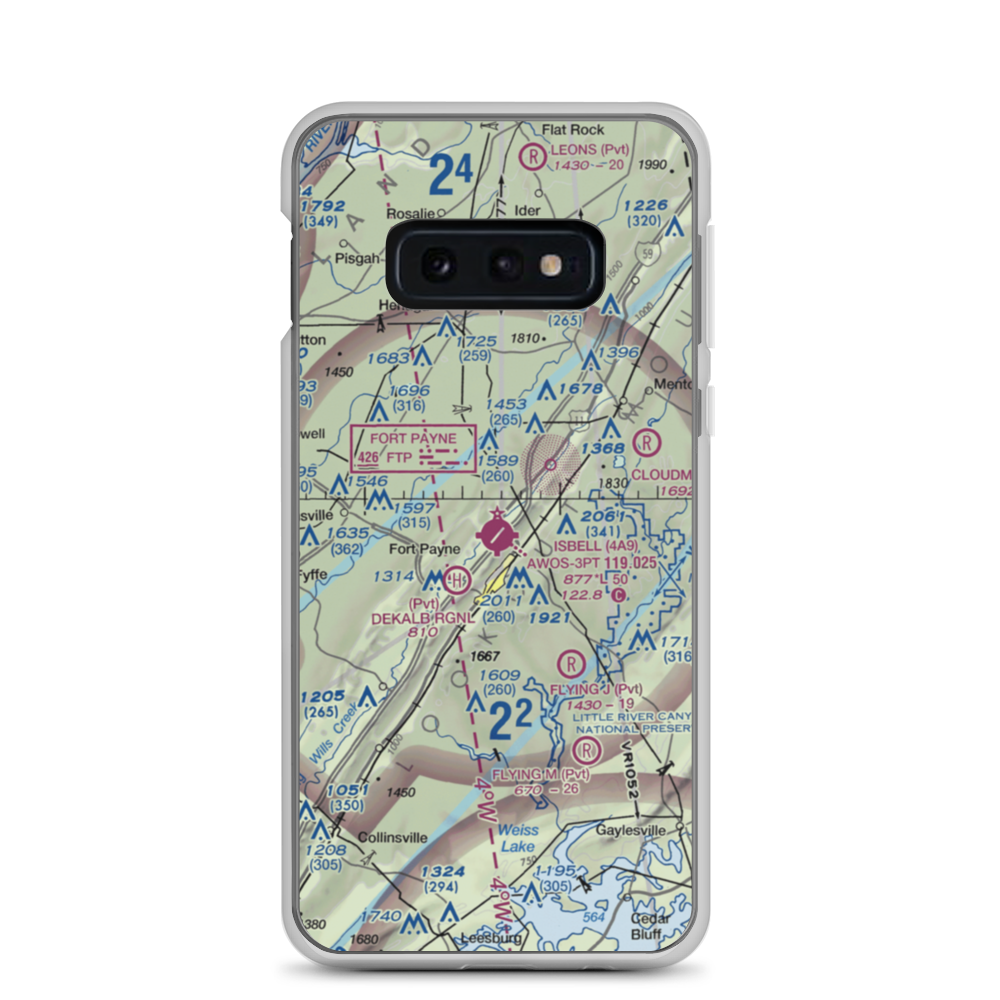 Isbell Field (4A9) VFR Sectional Samsung Case Samsung Galaxy S10e model shown